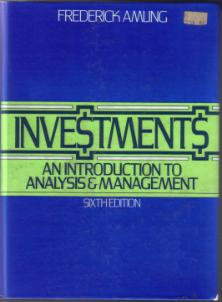 INVESTMENTS An Introduction to Analysis & Management HB