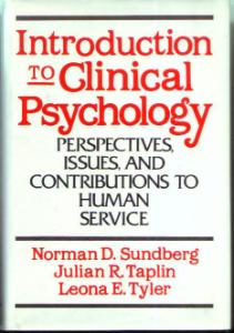Introduction to CLINICAL PSYCHOLOGY