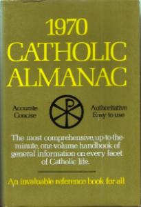 1970 CATHOLIC ALMANAC :: HB w/ DJ