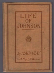 LIFE OF JOHNSON :: 1903 HB by Macaulay