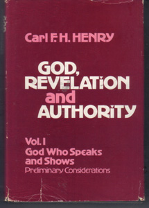 GOD, REVELATION & AUTHORITY : Carl Henry : 2 HBs w/ DJs Pic 1