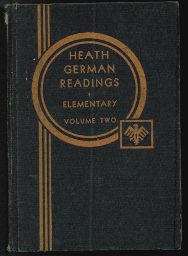 HEATH GERMAN READINGS ELEMENTARY VOLUME TWO 1934 HB