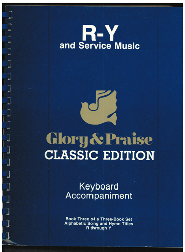 Glory & Praise :: Keyboard Accompaniment : R-Y