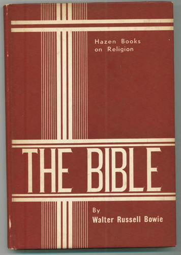 THE BIBLE : Hazen Books : 1940 HB