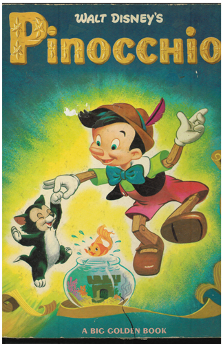 WALT DISNEY'S Pinocchio 1971 HB Big Golden Book Pic 1