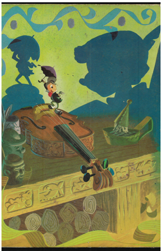 WALT DISNEY'S Pinocchio 1971 HB Big Golden Book Pic 2