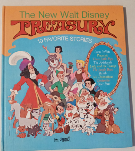 The New Walt Disney TREASURY 10 FAVORITE STORIES 1971 Oversized HB Pic 1