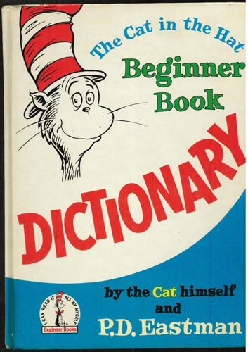 Cat in the Hat Beginner Book DICTIONARY 1964 HB Dr. Seuss Pic 1