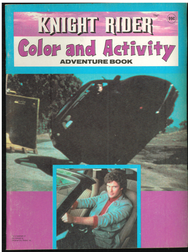 KNIGHT RIDER Color and Activity ADVENTURE BOOK 1983