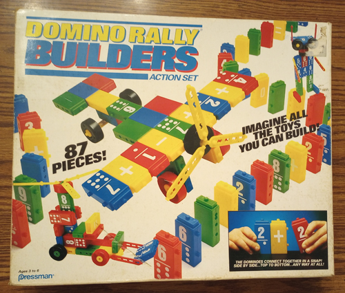 1992 Pressman Domino Builders Action Set Pic 1