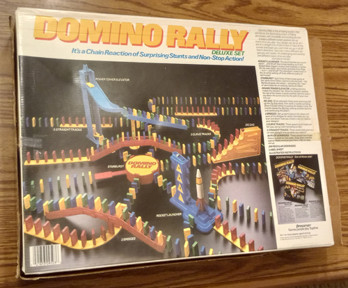 1989 Pressman Domino Rally Deluxe Set w/Rocket Launcher UNUSED Pic 6