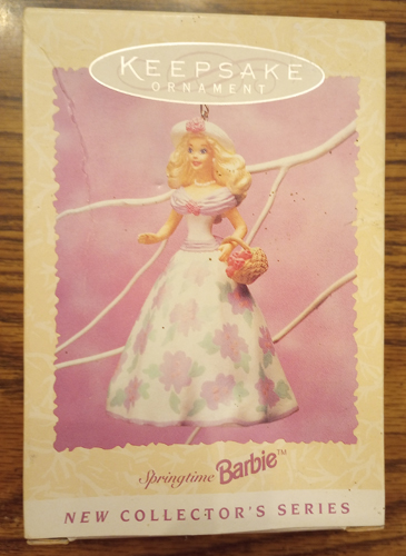 Barbie 1995 Hallmark Springtime Easter Collection Ornament Pic 1