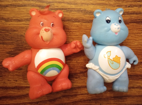 1983 Care Bears Care A Lot Playset + 2 Care Bear Figures: Baby Tugs, Cheer Bear Pic 4