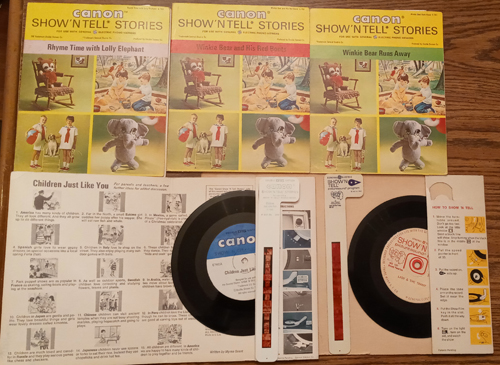 LOT of 5: Show N Tell Miscellaneous Records and Film Strips Pic 1