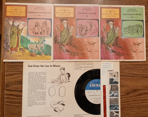 LOT of 6: Show N Tell Religious Records and Film Strips : Lot # 4 Pic 1