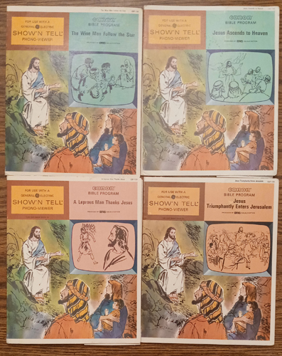 LOT of 7: Show N Tell Religious Records and Film Strips : Lot # 8 Pic 2