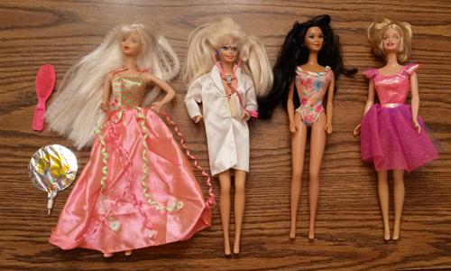 Lot of 4 Barbie & Friends - 1966 body Birthday Party, Kira, Doctor, Flying Butterfly Pic 1