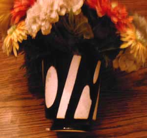 Artificial Flowers with Art Nouveau Vase Pic 2