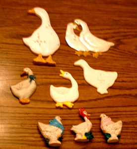 Lot of 14: Ducks, Chicken, Goose Figures Pic 2