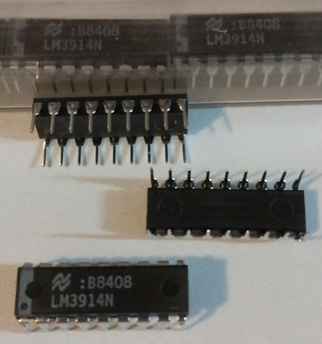 Lot of 14: National Semiconductor LM3914N