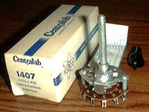 CENTRALAB 1407 :: 3 POL 3 POS Open Frame Rotary Switch Pic 1