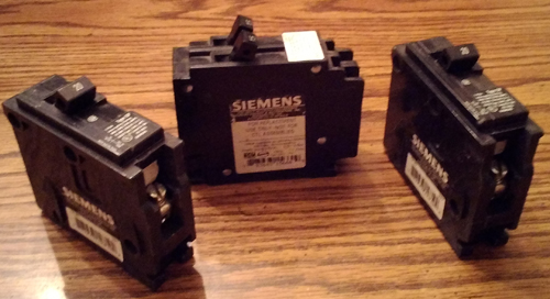 Lot of 3: Siemens Circuit Breakers Pic 2