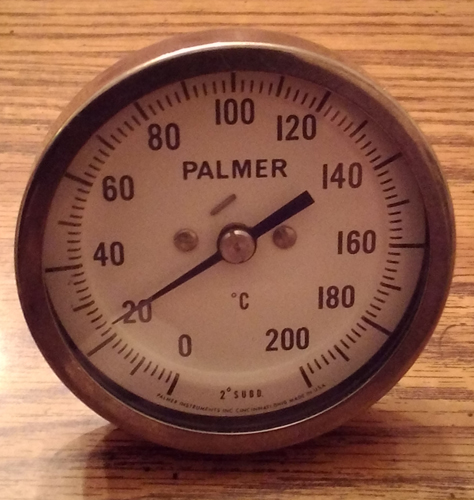 Palmer Celsius Temperature Gauge :: 2 Degree SUBD. Pic 1