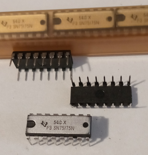 Lot of 10: Texas Instruments SN75175N