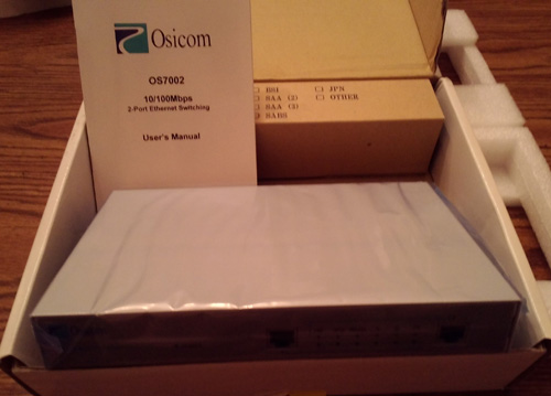 UNUSED Osicom OS7002 :: 2-Port Ethernet Switching
