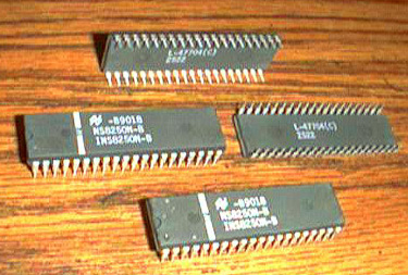 Lot of 4: National Semiconductor INS8250N-B Pic 2