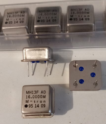 Lots of 8: M-tron MH13FAD 16.0000 MHz Oscillators
