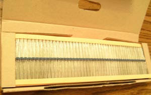 Lot of 2000 (?): Xicon 1/8W 205 Ohm Metal Film Resistors