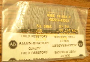 50: Allen Bradley RCR07G510JR : 1/4W 51 Ohm Resistors
