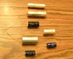 Lot of 7: Assorted Vintage Capacitors
