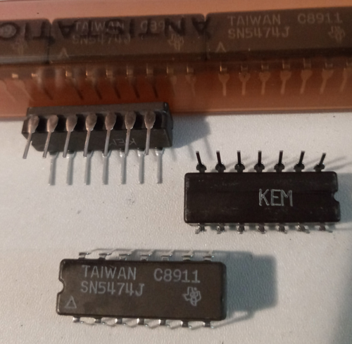 Lot of 10: Texas Instruments SN5474J
