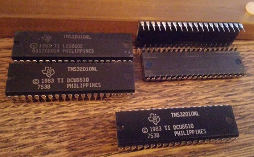 Lot of 5: Texas Instruments TMS32010NL