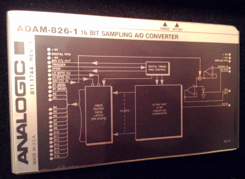 ANALOGIC ADAM-826-1 :: 16 BIT SAMPLING A/D CONVERTER