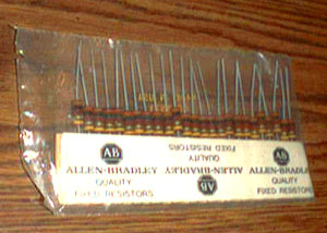 25: Allen Bradley RCR32G302JS : 1W 3000 Ohms Resistors Pic 2