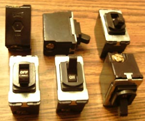 Lots of 6: Eagle Single Pole Brown Despard Switches Pic 1