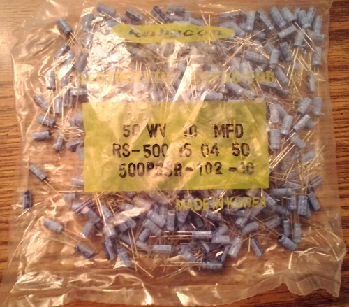 Lots of 500: Rubycon 50V 10uF 10MFD CE Electrolytic Capacitors