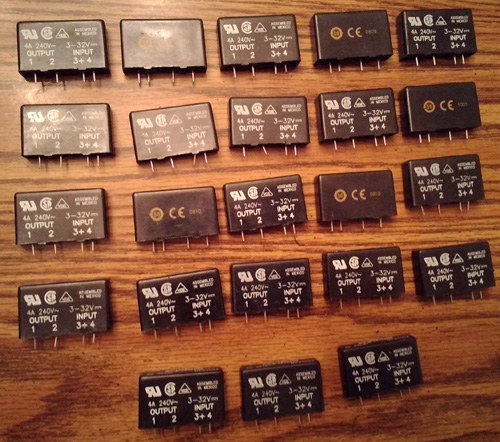 Lot of 23: Crydom MP240D4 AC RELAYS