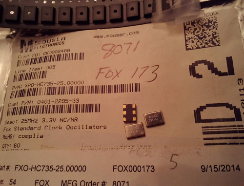 Lot of 16: Fox FXO-HC735-25.00000