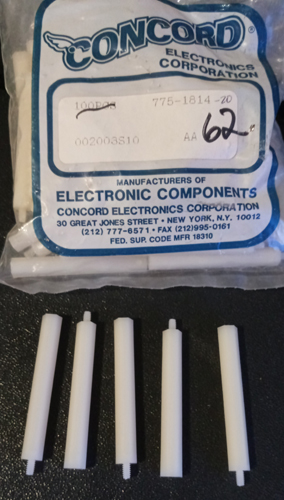 Lot of 62: Concord Electronics 775-1814 Standoffs