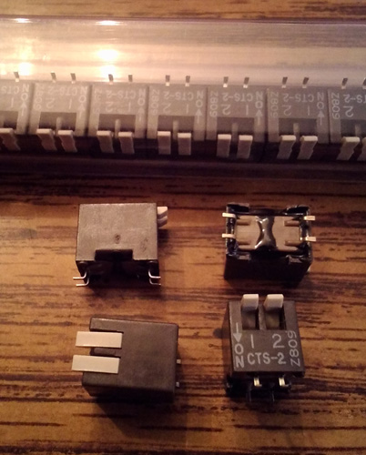 Lot of 50: CTS 193-2MS DIP Switches