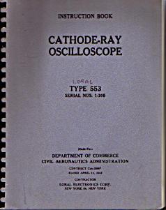 Loral 553 Cathode-Ray Oscilloscope Instruction Book