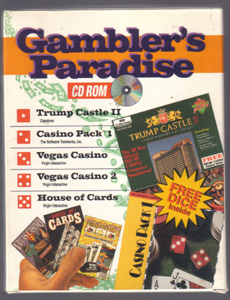  Lot of 4: Casino Software Games: Trump Castle 3, Gambler's Paradise, Hoyle Classic Card Games, and Hoyle Book of Games Pic 2