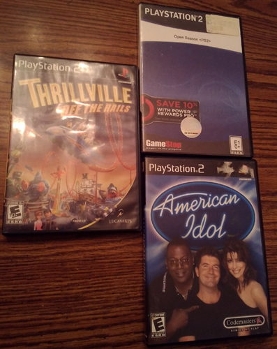 Lot of 3 PS2 games: Thrillville, Open Season, American Idol 