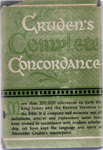 CRUDEN'S COMPLETE CONCORDANCE :: 1949 HB w/ DJ Pic 1