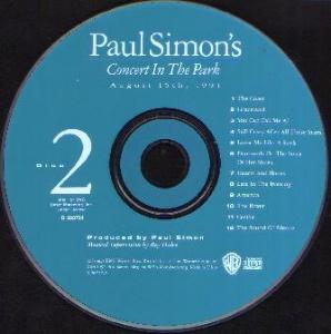 PAUL SIMON's Concert In The Park :: 2 CDs Pic 2