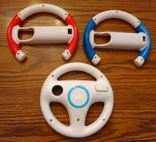Lot of 3: Wii Steering Wheels